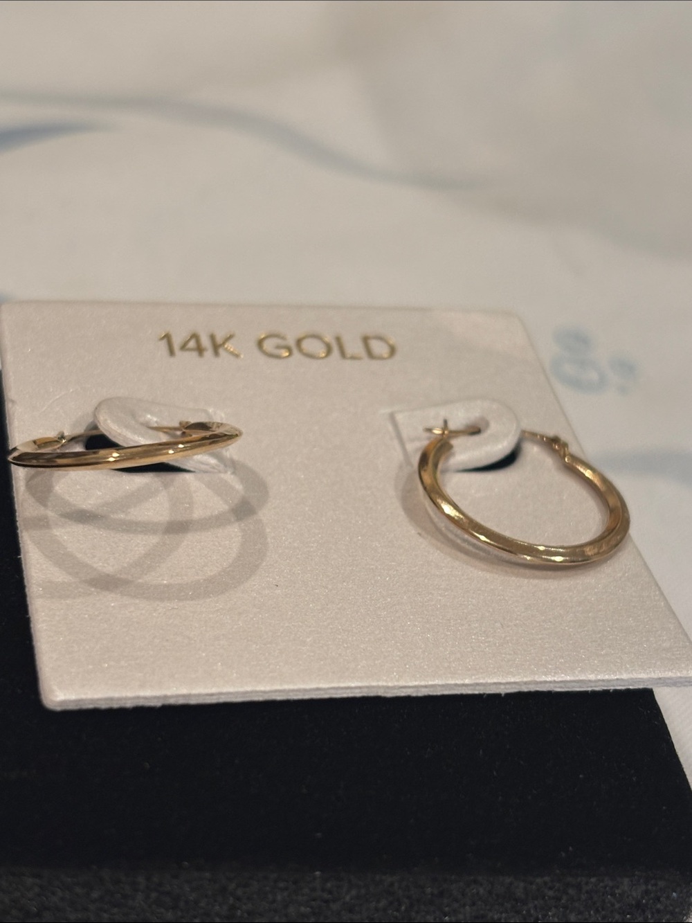 14k Yellow Gold Hoop Earrings - Picture 3 of 6